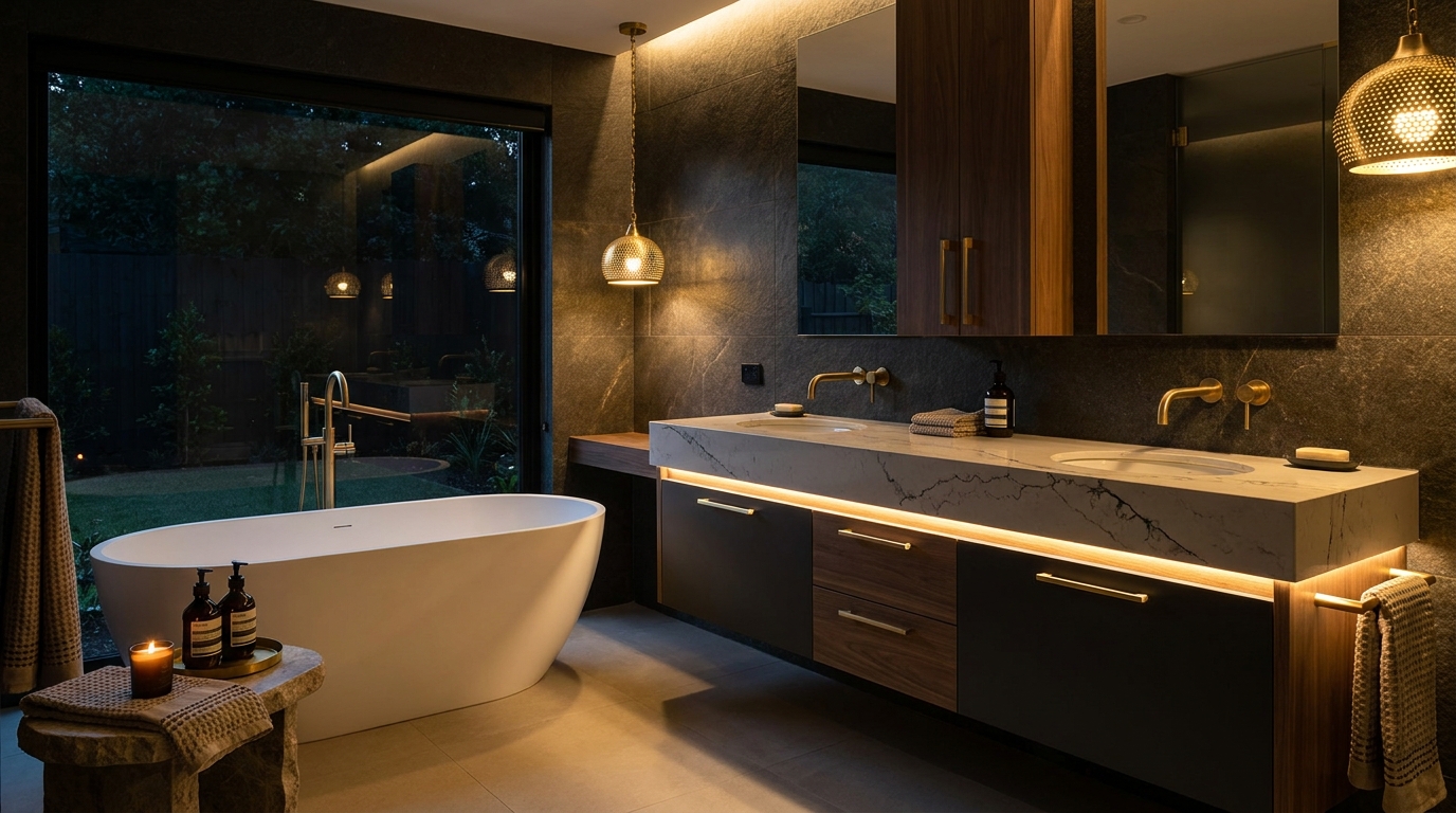 The bathroom is where buyers look for shortcuts. Don't give them one.