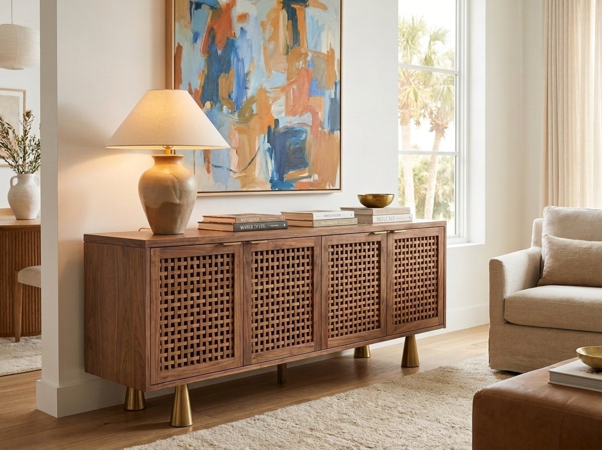 Lattice Low Credenza