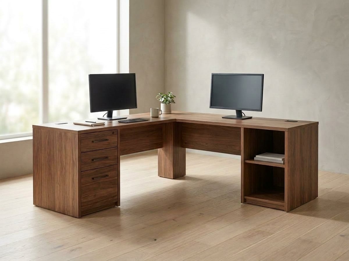 Verge L-Shaped Corner Desk — view 3