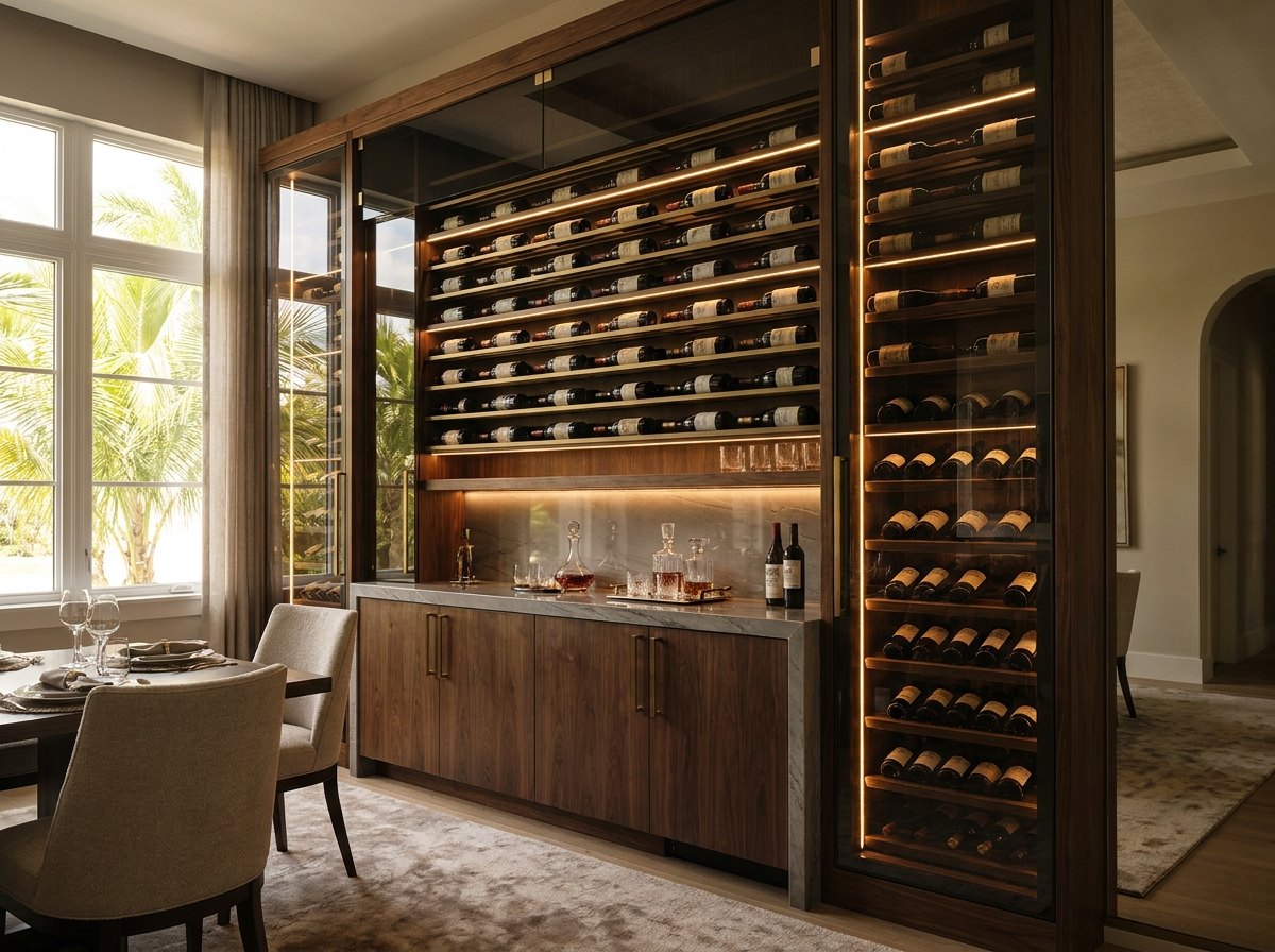 Cava Built-In Wine Wall